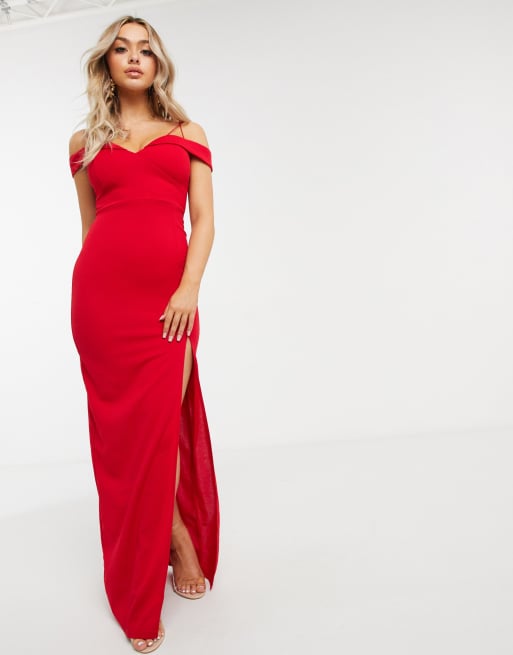 Ax paris 2025 bardot maxi dress