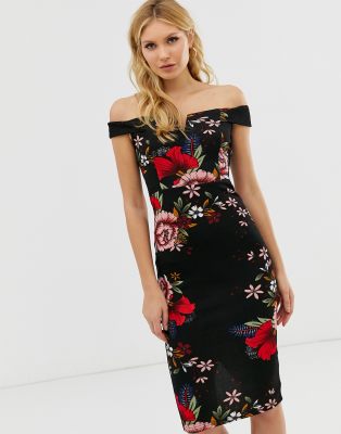 kimi scooped bodycon midi dress