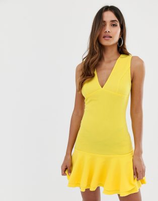 ax paris yellow dress