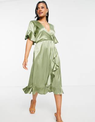 Ax paris satin outlet dress