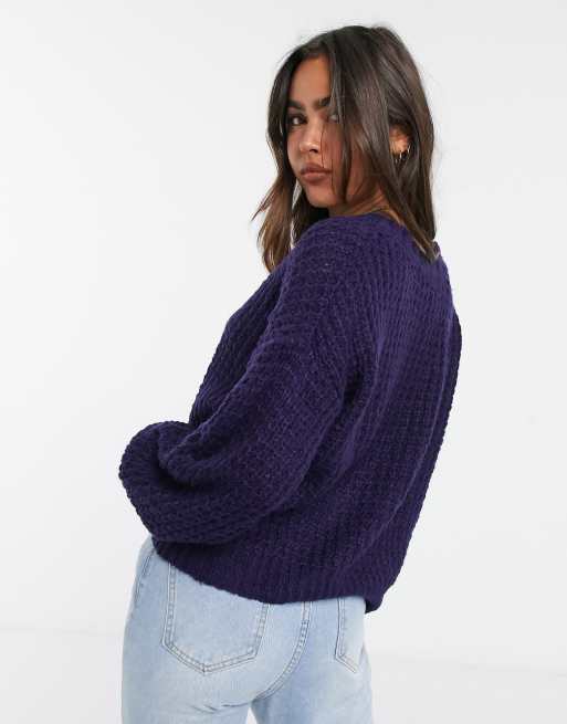 Navy 2025 chenille sweater