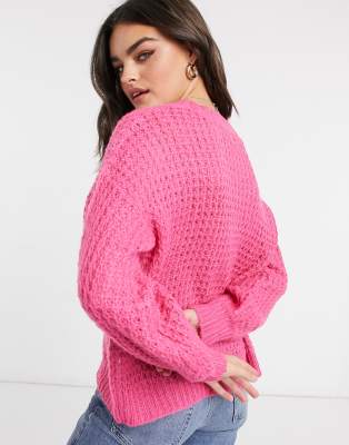 chunky chenille cardigan