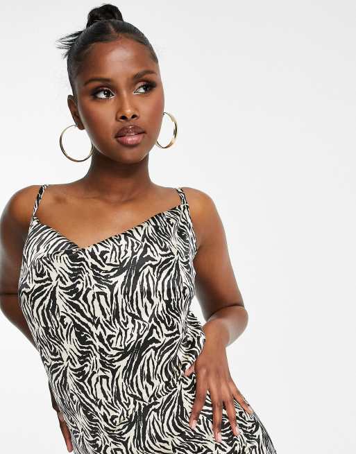 Ax paris zebra outlet print dress