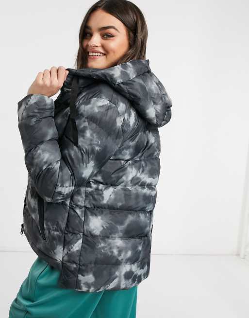 Tie dye store puffer coat