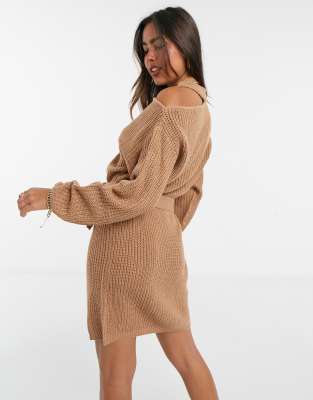 cut out jumper dress