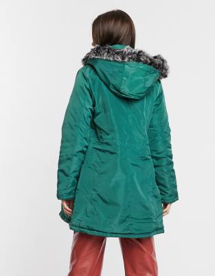 asos green parka