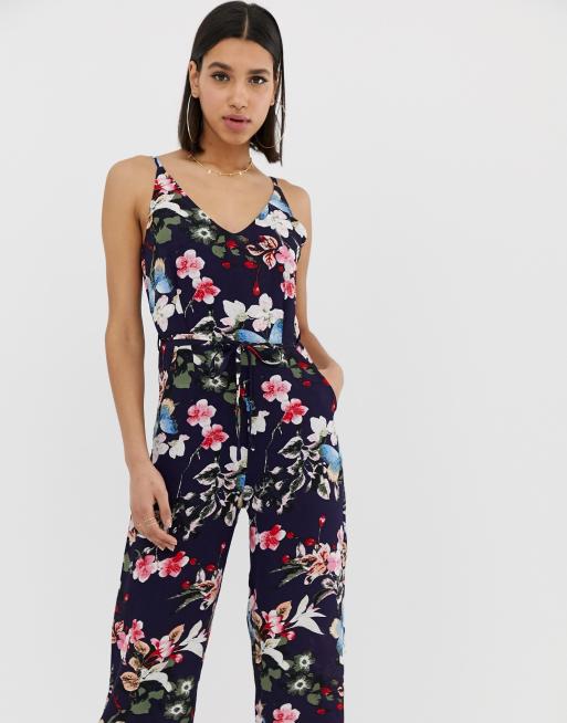 AX Paris floral culotte jumpsuit | ASOS