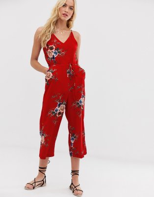 ax paris floral culotte jumpsuit