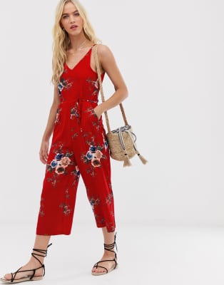 ax paris floral culotte jumpsuit