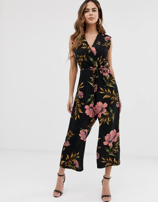 AX Paris floral jumpsuit | ASOS