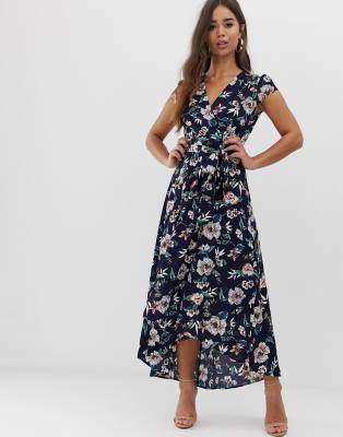 ax paris floral wrap dress