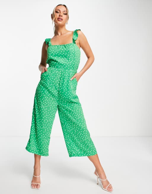 Polka dot culotte store jumpsuit