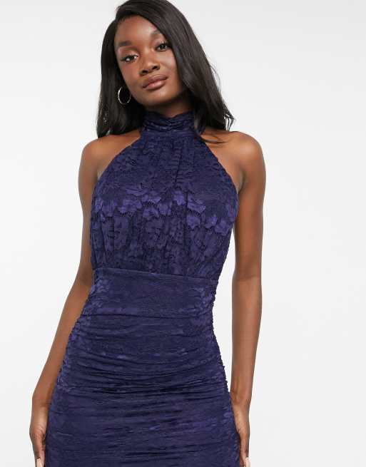 Ax paris navy blue hot sale dress