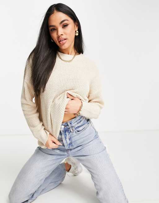 AX Paris jumper in stone | ASOS