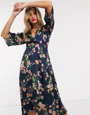 ax paris navy floral dress