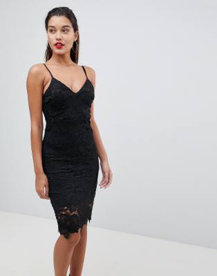 paris lace midi dress