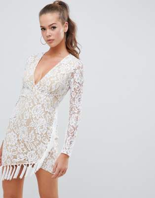 ax paris white lace dress