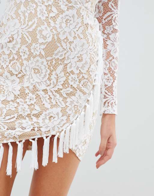 AX Paris lace dress with tassle detail | ASOS