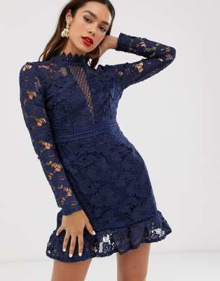 ax paris navy lace dress