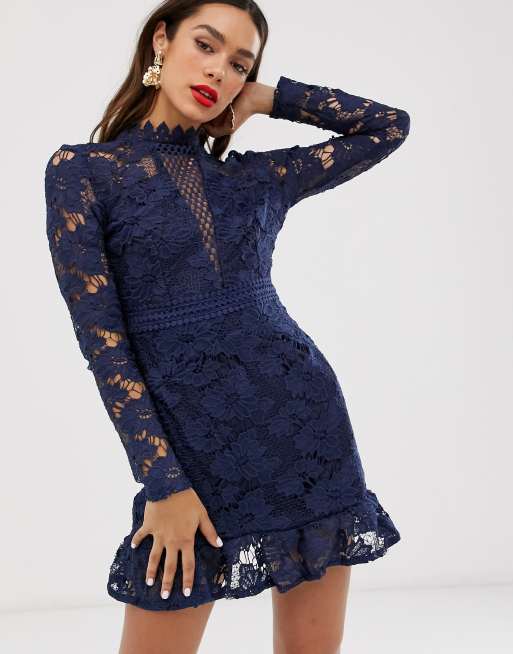 Ax paris hotsell navy lace dress