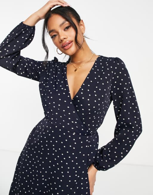 Spotty store wrap dress