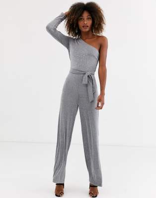 ax paris one shoulder jumpsuit