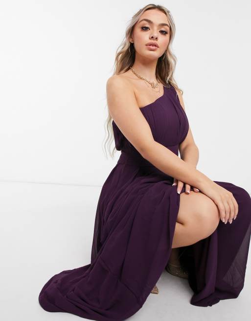 Ax paris one shoulder maxi dress sale