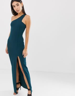 ax paris one shoulder maxi dress