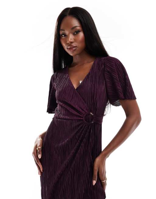 Ax paris plum lace dress best sale