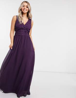 plum purple maxi dress