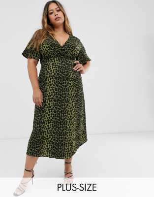 ax paris leopard wrap dress