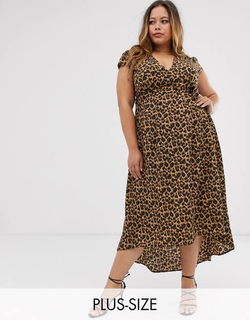 Ax paris curve hot sale leopard print dress