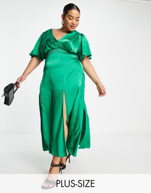 Ax paris hotsell curve green dress