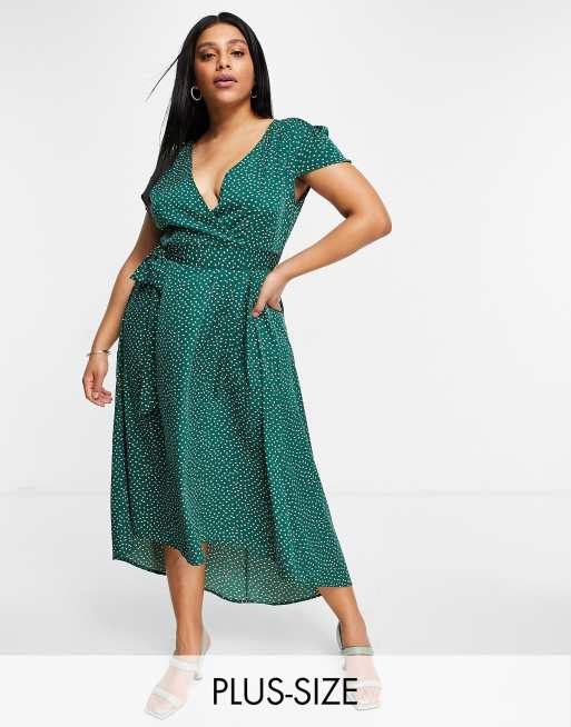 ax paris polka dot wrap dress