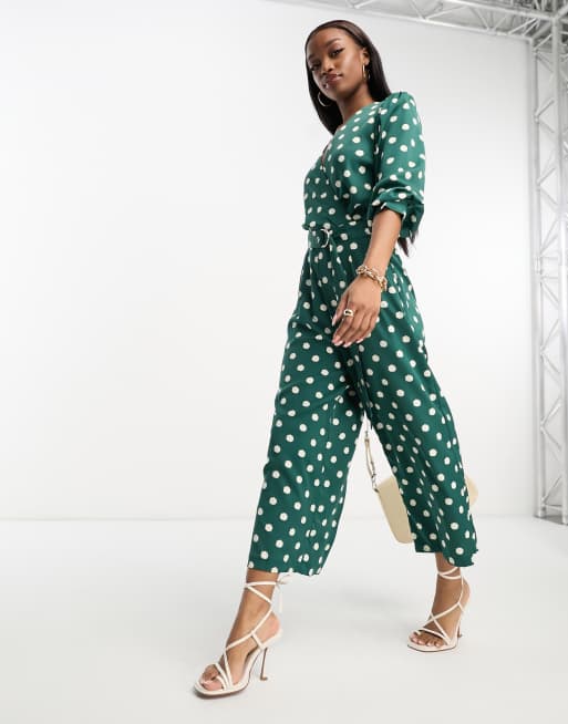 Ax paris store spotty jumpsuit