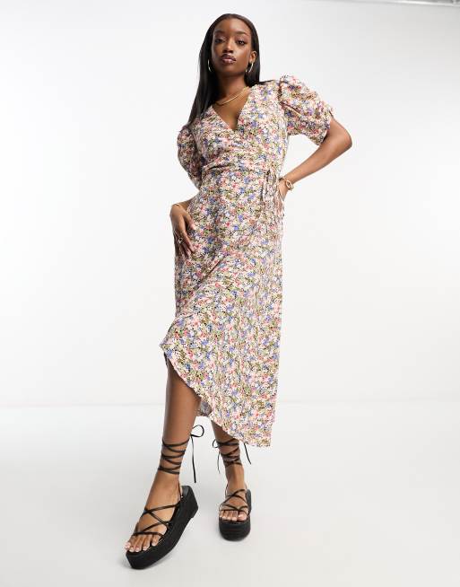 Ax paris 2024 floral wrap dress