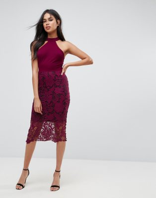 ax paris burgundy dress