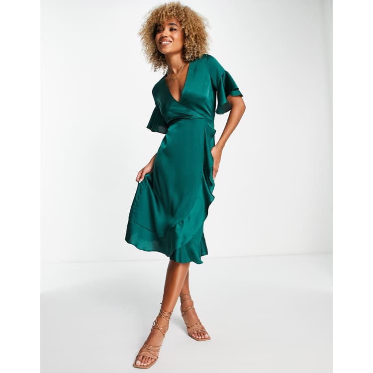 Ax paris hot sale curve green dress