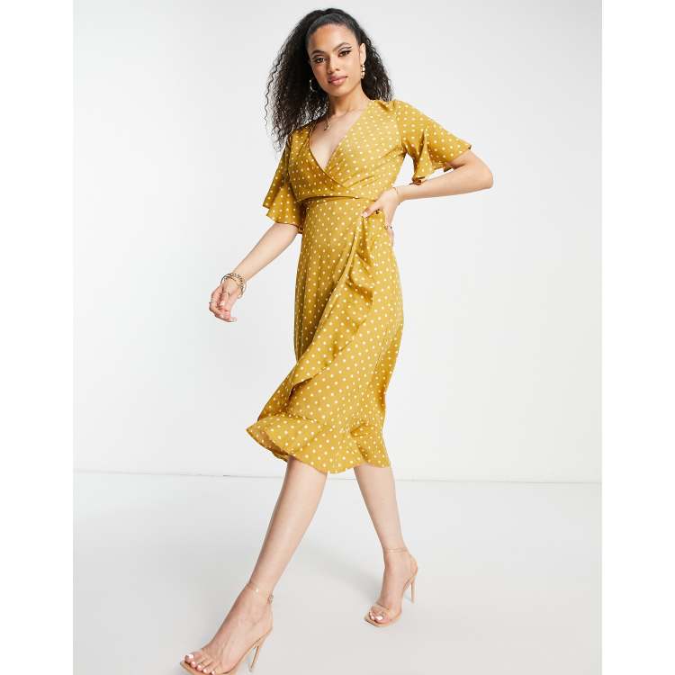 Ax paris outlet mustard dress