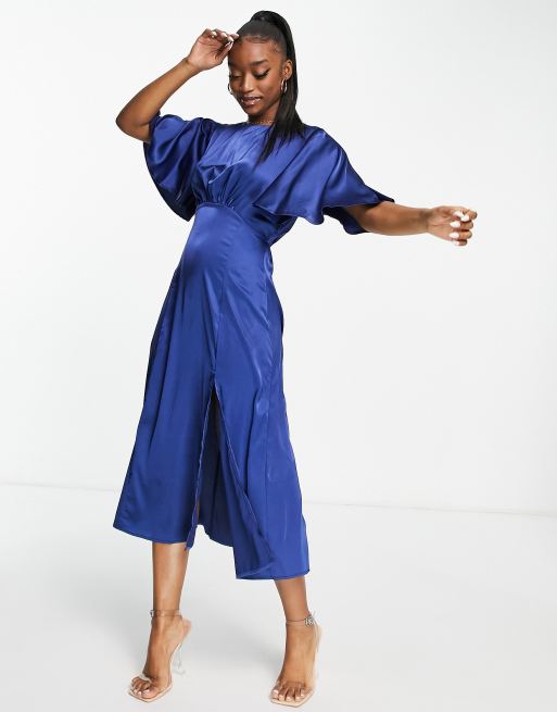 Ax paris 2024 navy midi dress