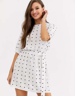 ax paris red polka dot dress