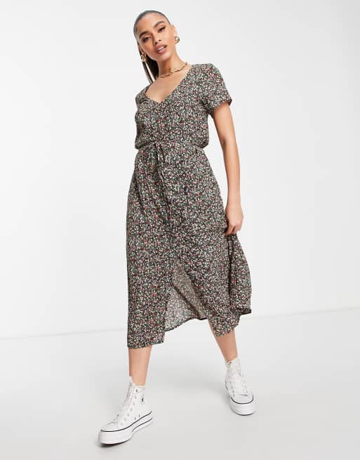 Ax paris hot sale grey floral dress