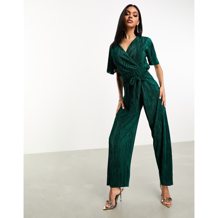 極美品✨PLEATS PLEASE オールインワン　エメラルドグリーン　ジップ 205237657-1-emeraldgreen?$