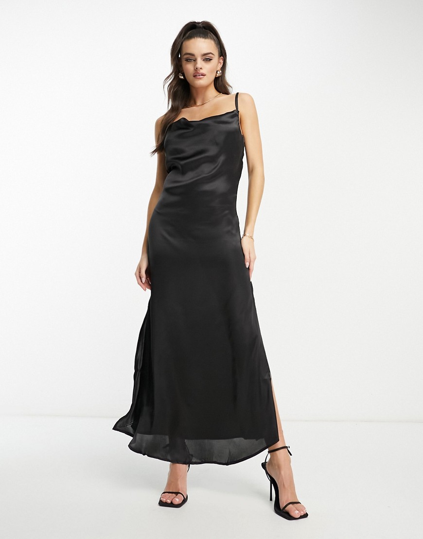 Bardot Ax Paris Slip Dress In Black