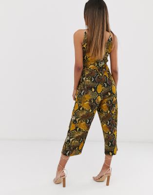 ax paris snake print jumpsuit