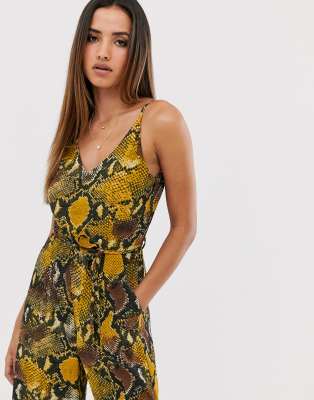 ax paris snakeskin jumpsuit