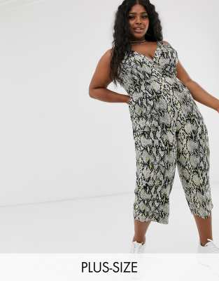 ax paris snake print jumpsuit