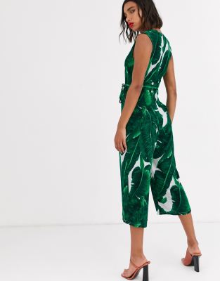 ax paris tropical print jumpsuit