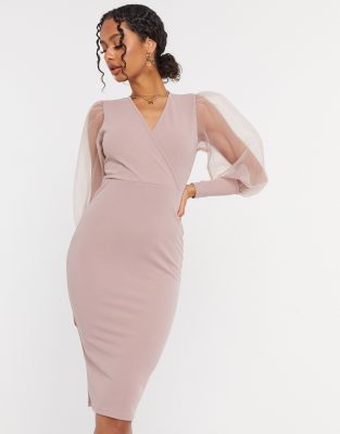 light pink dress asos