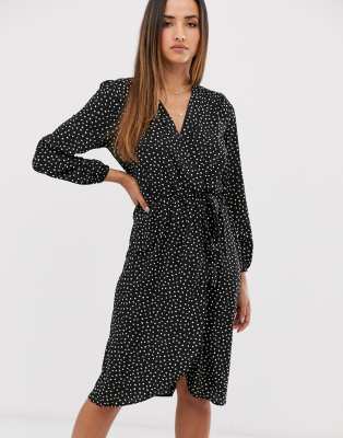 ax paris black wrap dress